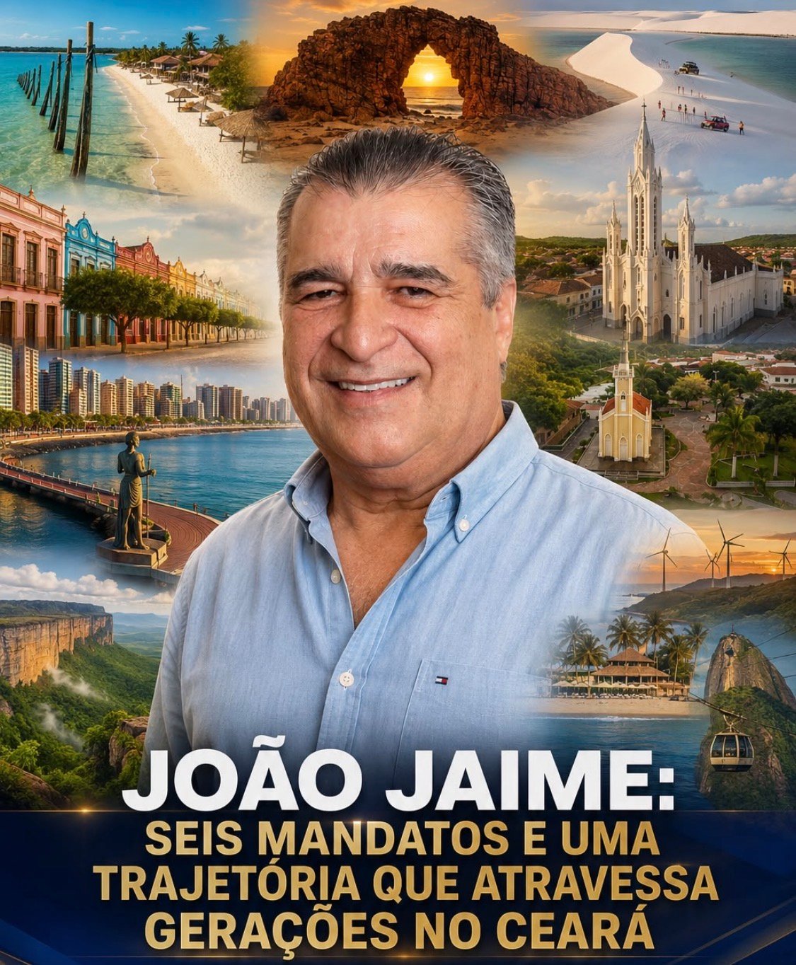 JOÃO JAIME: SEIS MANDATOS E UMA TRAJETÓRIA QUE ATRAVESSA GERAÇÕES NO CEARÁ